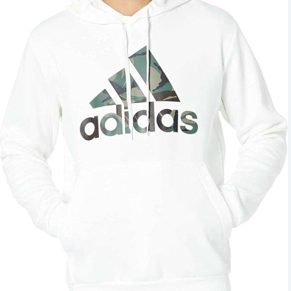 White adidas hoodie